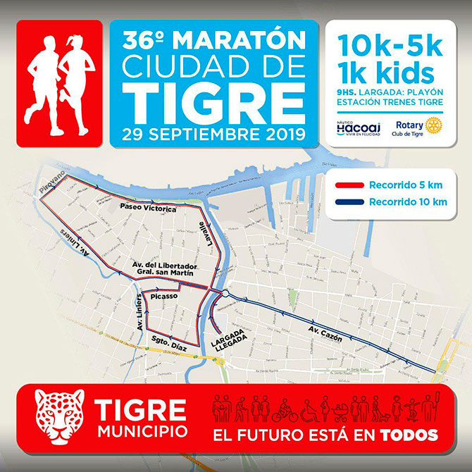 El fin de semana se corre la 36° Maratón Ciudad Tigre