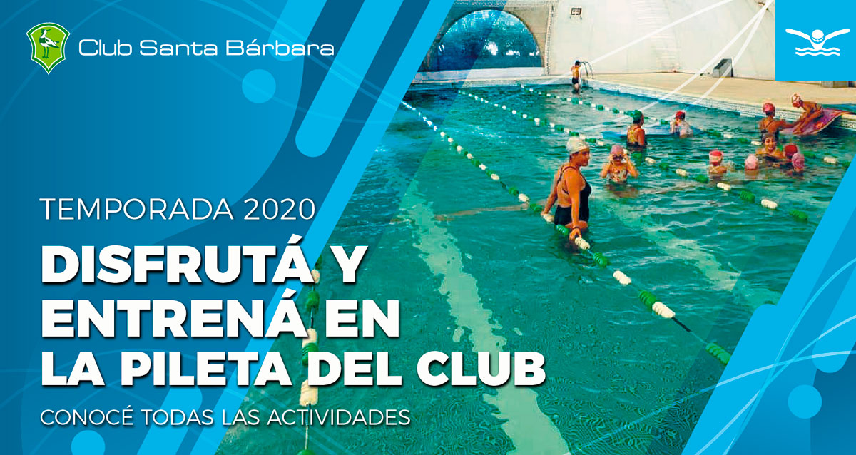 Temporada 2020 en la pileta del Club Santa Bárbara