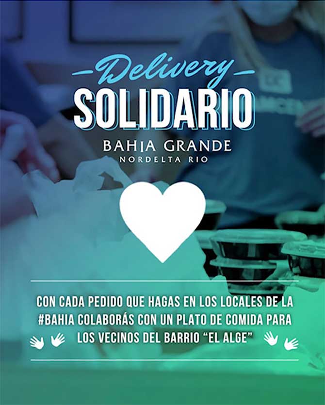 Delivery Solidario en Bahía Grande