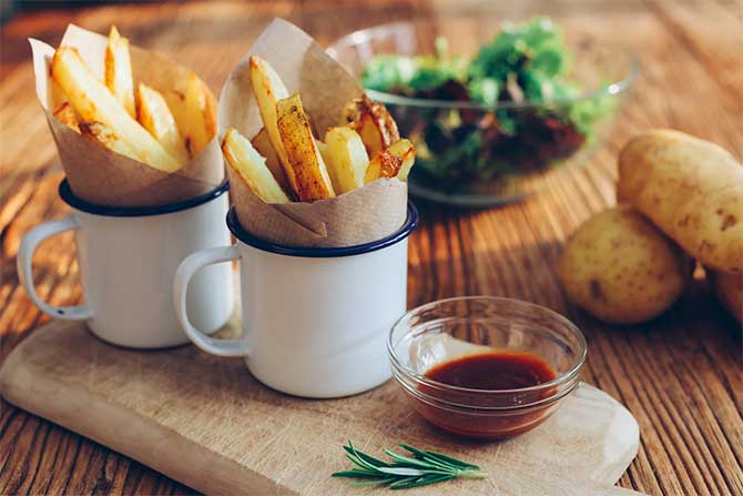 Las papas fritas, una clásica compañía