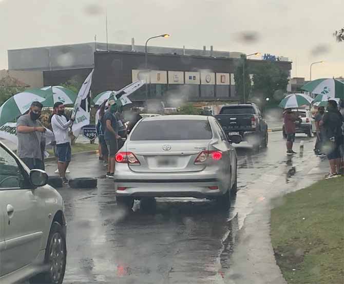 Protesta de Jardineros en Nordelta