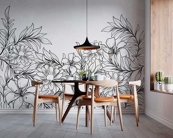 Murales decorativos en vinilo, tendencia en deco