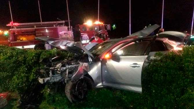 Murieron dos  jóvenes en un accidente de auto en Tigre