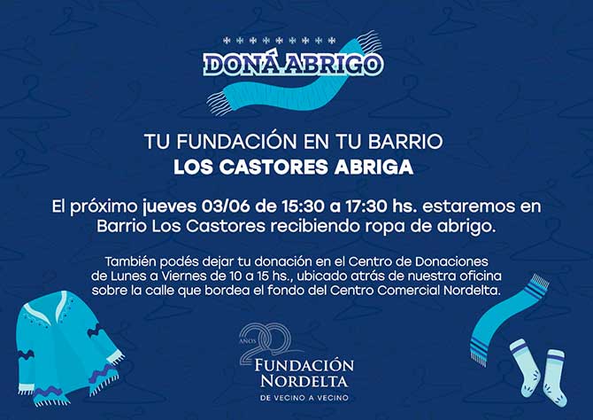 Fundación Nordelta en los barrios para que puedas ayudar