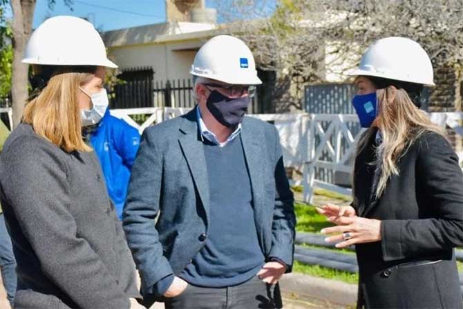 Malena Galmarini y Julio Zamora recorrieron juntos Don Torcuato