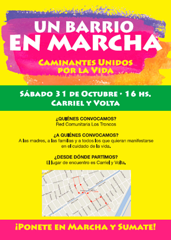 Marcha "Caminantes unidos por la vida"