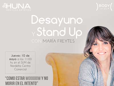 Desayuno y stand up con María Freytes