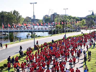 Tigre de fiesta con su tradicional maratón