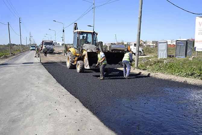 El Municipio de Tigre continúa con las obras de asfalto sobre la Av. Italia