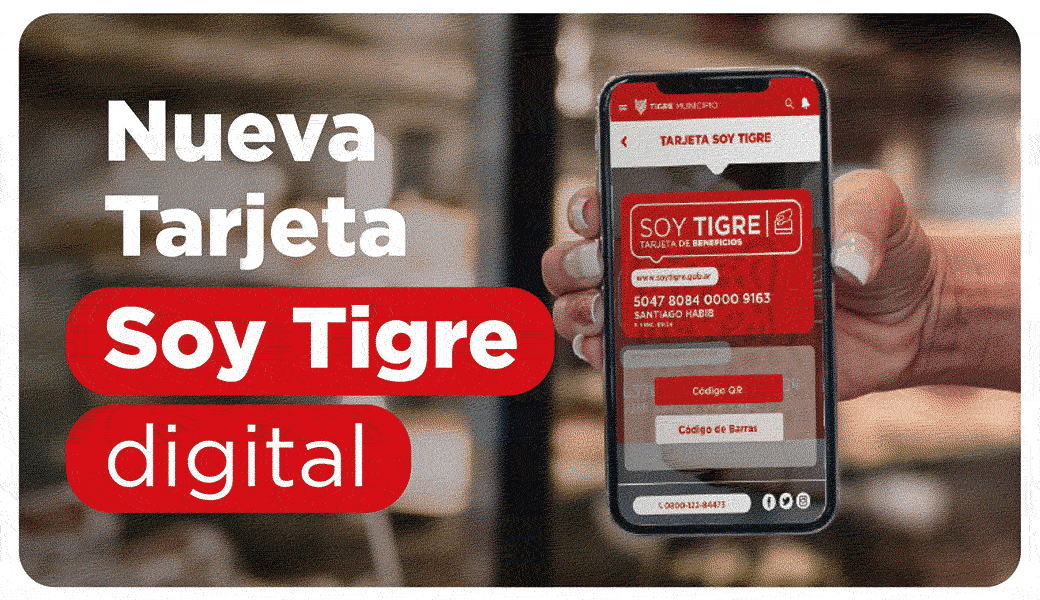 Nueva tarjeta Soy Tigre Digital