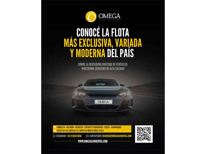 Omega Car Rental llegó a Nordelta