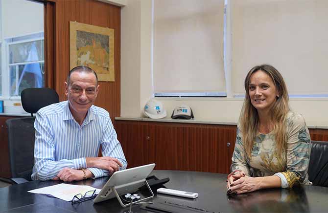 Malena Galmarini y Vialidad Nacional en reunión por  las megaobras de tránsito en Tigre y San Fernando.