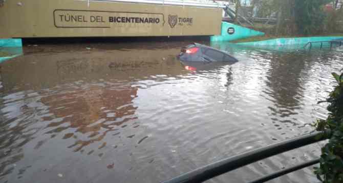 Postales de la lluvia en en Tigre 