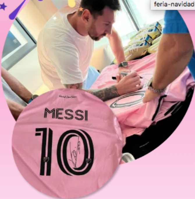 sorteo una camiseta  autografiada por Messi
