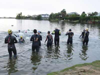 Entrenamiento de aguas abiertas y triatlón en Nordelta