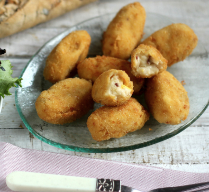 Croquetas de jamón y huevo duro