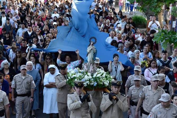 Se celebró el día de la virgen en Tigre