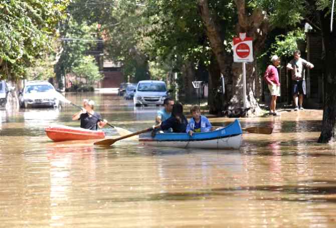 Lo que fue la crecida del río en Tigre