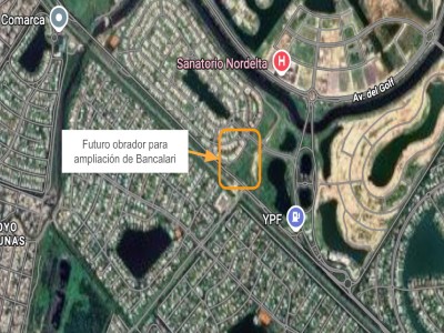 El obrador para la ampliación del acceso Bancalari estará en Nordelta
