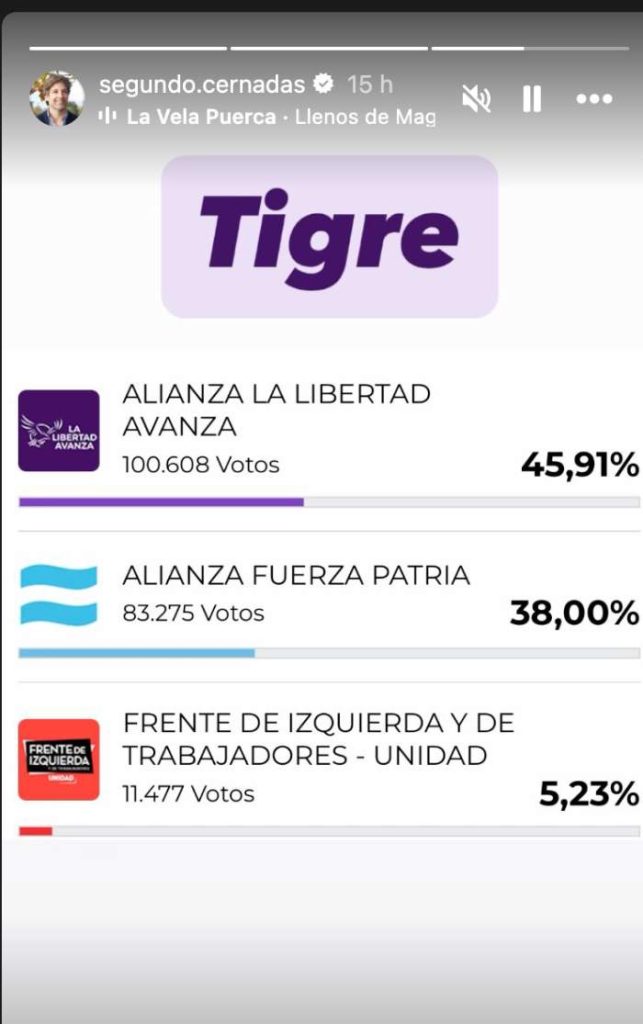 La Libertad Avanza ganó en Tigre