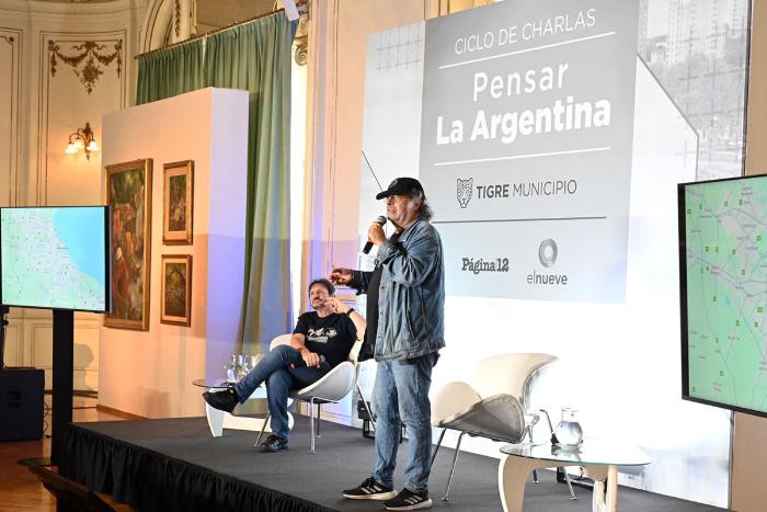 Tigre lanzó el ciclo “Pensar la Argentina” con Felipe Pigna y Pedro Saborido en el MAT