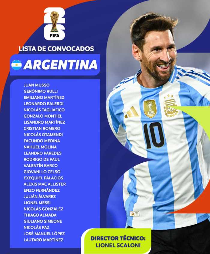 Hay equipo: Scaloni confirmó los 26 que van por otra estrella al Mundial 2026