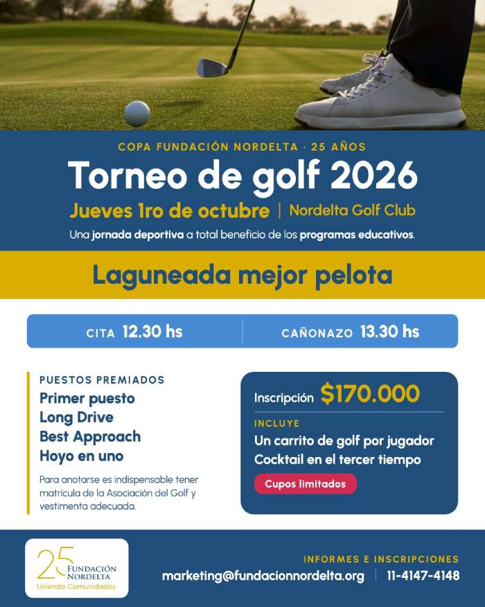 Torneo de Golf en Nordelta por los 25 años de la Fundación